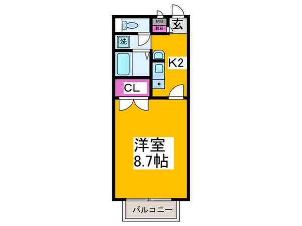 プレジール助松の物件間取画像